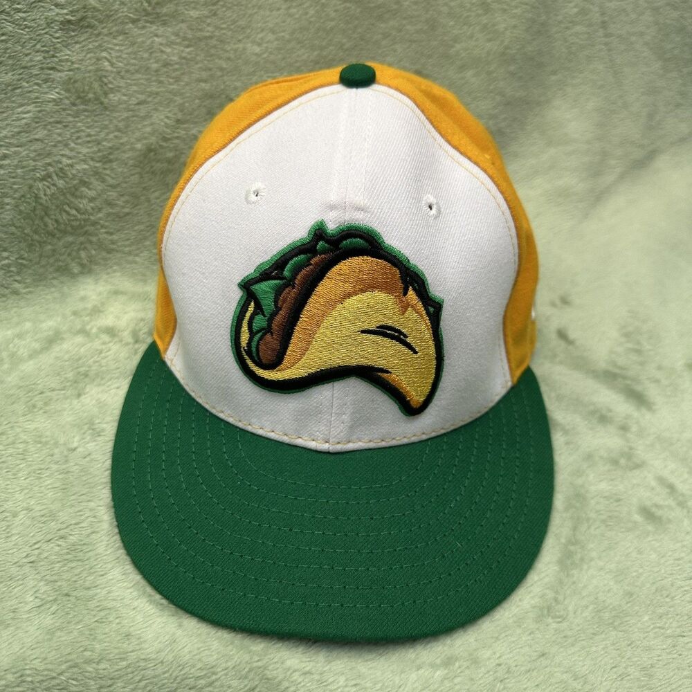 Fresno Grizzlies Taco Night Hat MiLB New Era 59Fifty Fitted Size 7